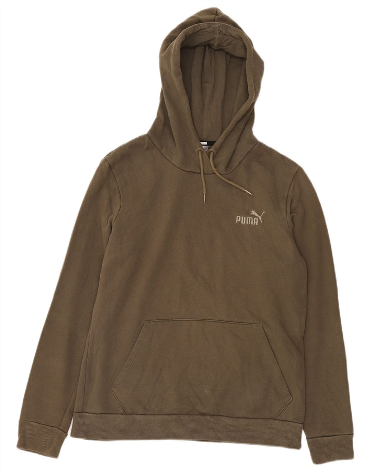 Felpa con cappuccio PUMA da uomo media kaki