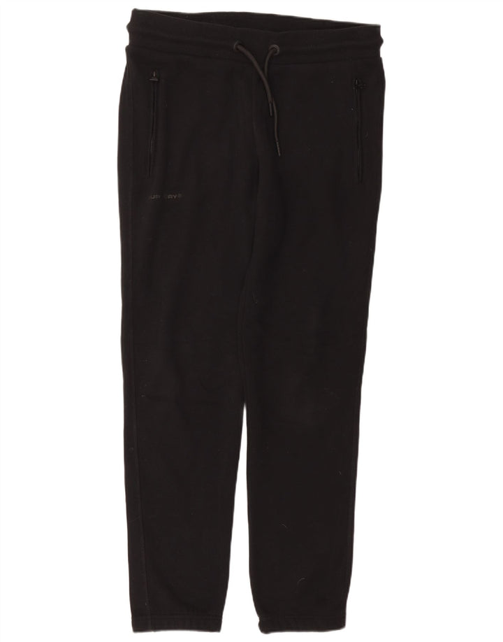 Pantaloni da tuta da uomo SUPERDRY Joggers grandi in cotone nero