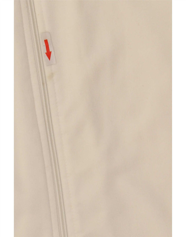 Giacca da ginnastica da uomo Reebok grande in poliestere color block bianco