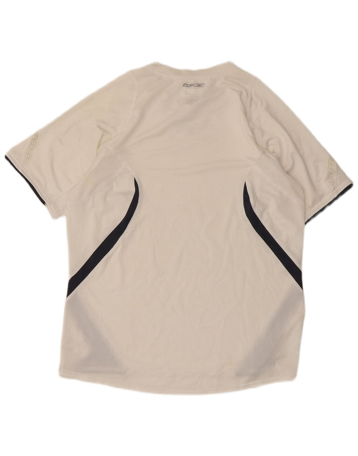 T-shirt da uomo REEBOK Top in poliestere color block bianco medio