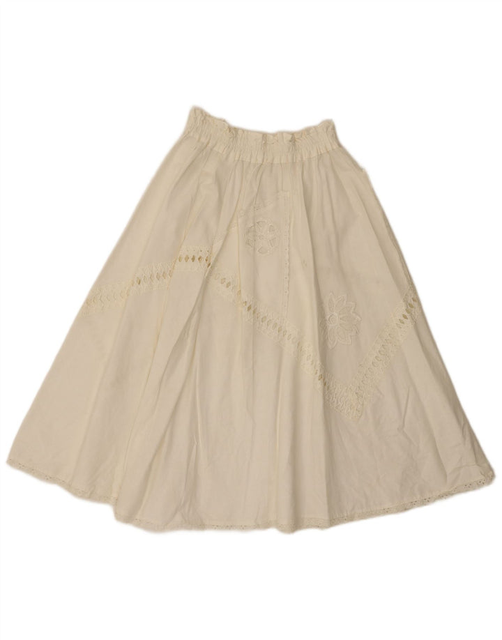 Gonna svasata da donna vintage W26 piccola bianca
