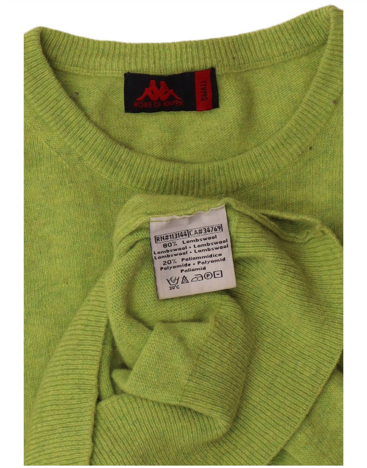 Maglione da uomo girocollo KAPPA piccolo in lana d'agnello verde