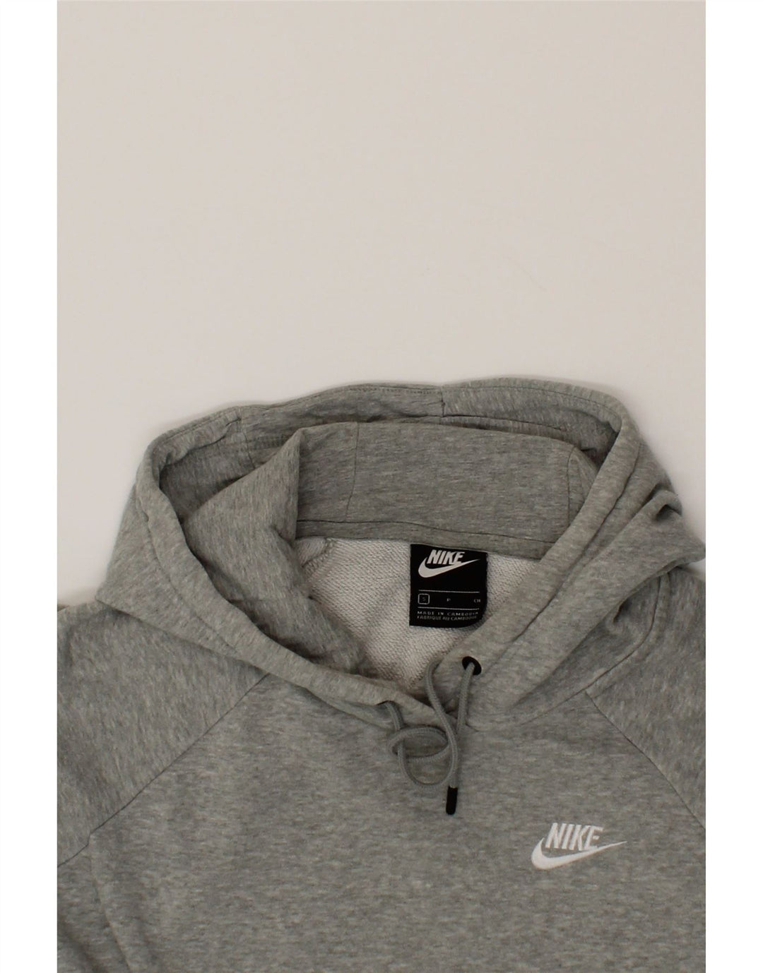 NIKE Mens Hoodie Jumper Small Grey Cotton Vintage Nike and Second-Hand Nike from Messina Hembry 