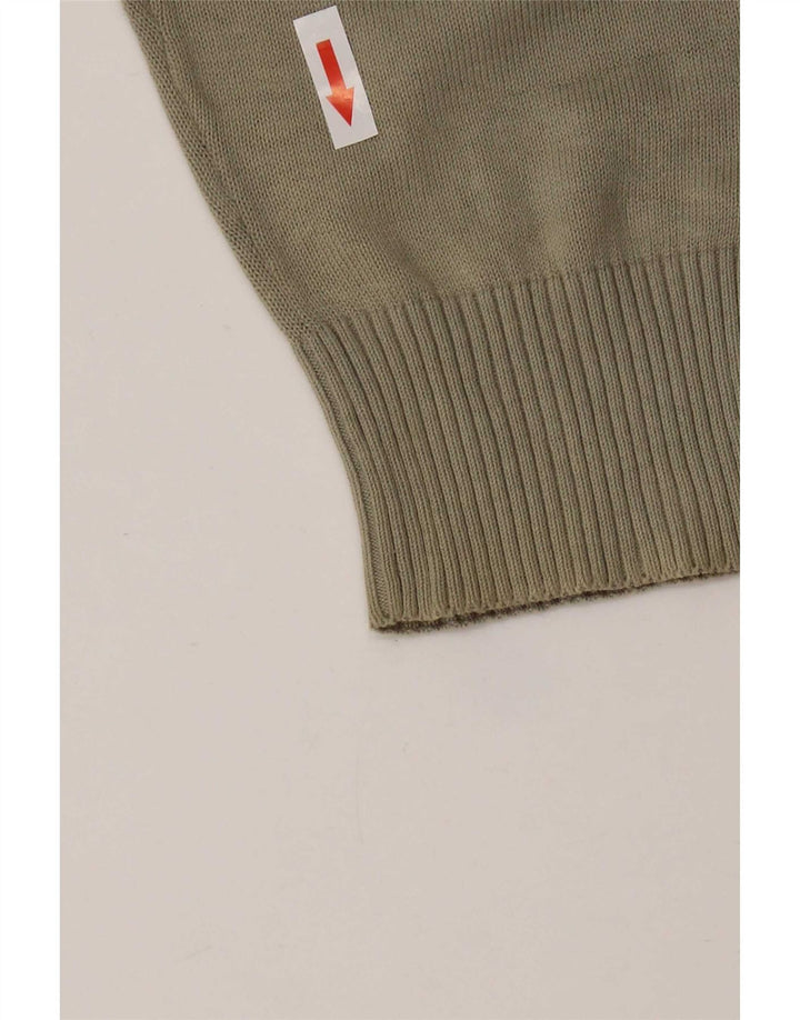 Maglione maglione girocollo da uomo Tommy Hilfiger cotone medio kaki