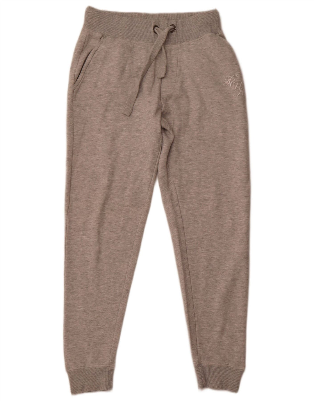 FRENCH CONNECTION Pantaloni da tuta da donna Joggers UK 12 Grigio medio