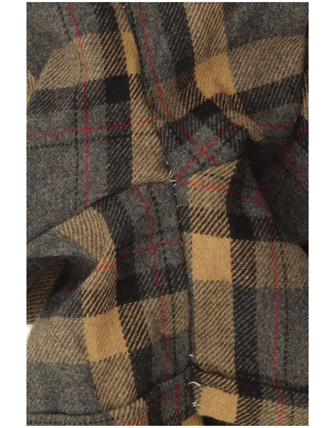 Pantaloncini chino a gamba larga da donna VINTAGE IT 42 medio W28 scozzese grigio