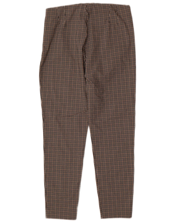 Pantaloni da abito affusolati Zara da donna 2XL W36 L27 Marrone a quadri