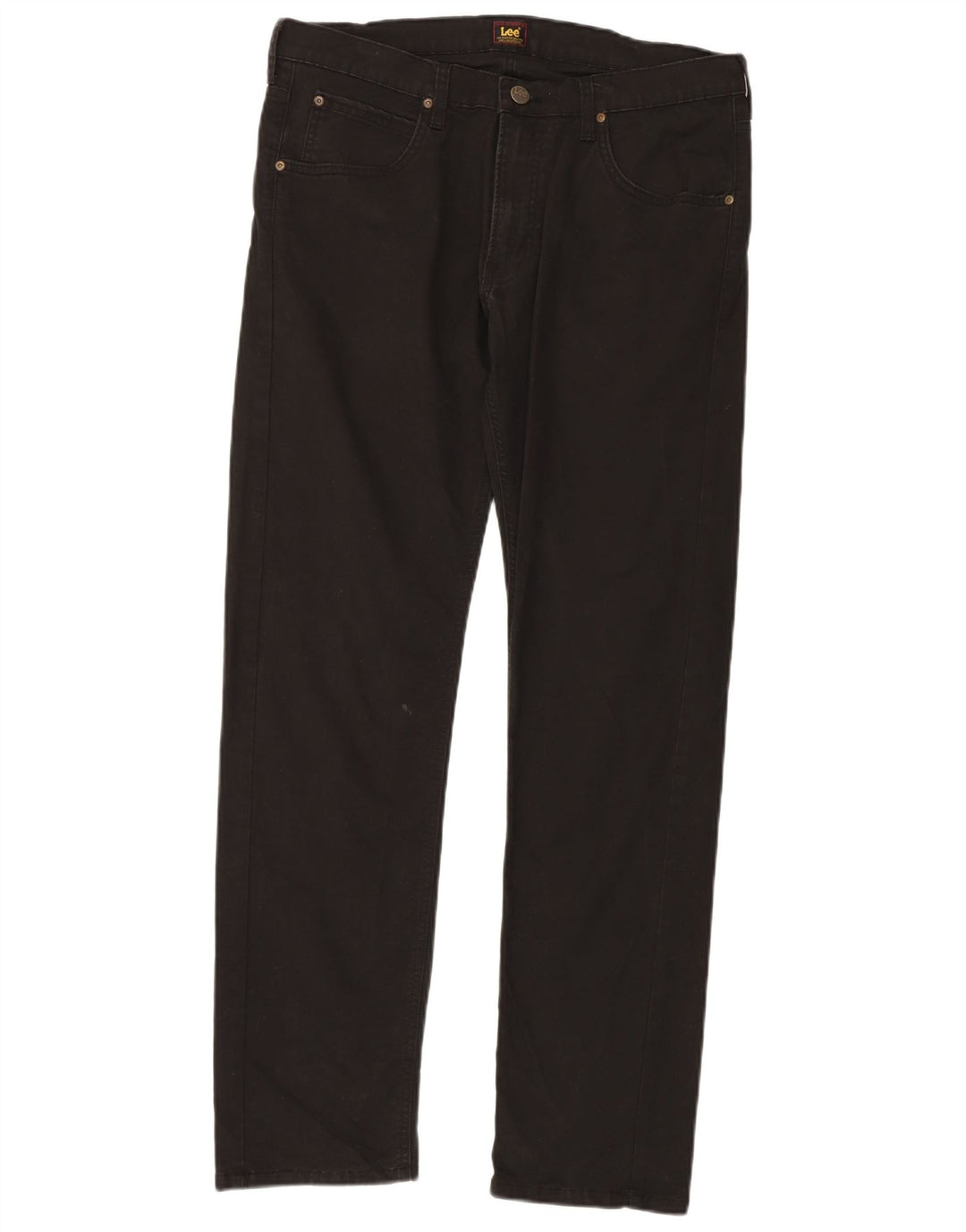 Pantaloni casual dritti da uomo LEE Daren Zip Fly W34 L32 in cotone nero