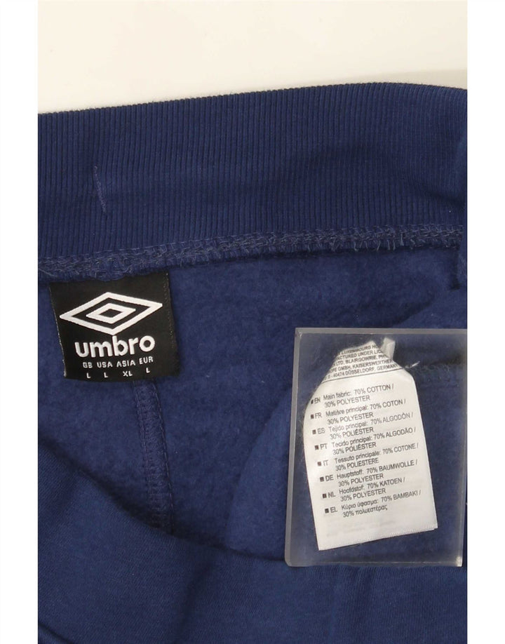 Pantaloncini sportivi da uomo Umbro grandi in cotone blu navy