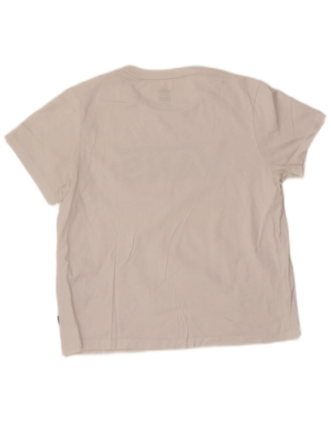 T-shirt grafica da donna Vans Top UK 14 grande cotone bianco