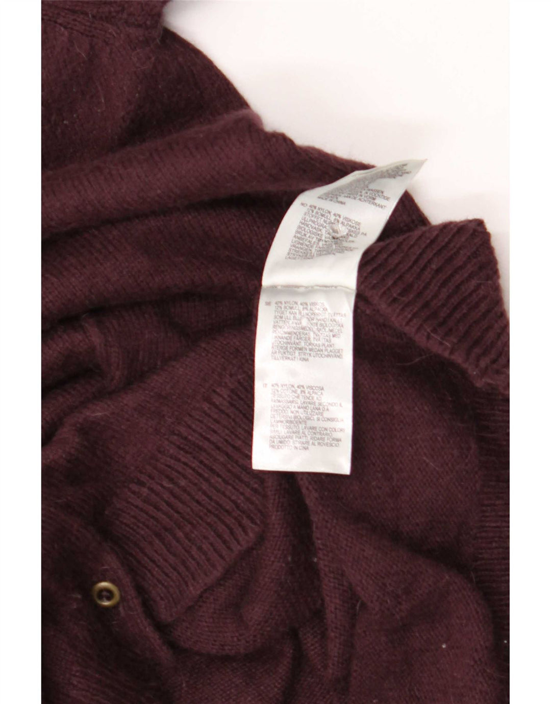 Maglione cardigan da donna White Stuff UK 14 Viscosa bordeaux media