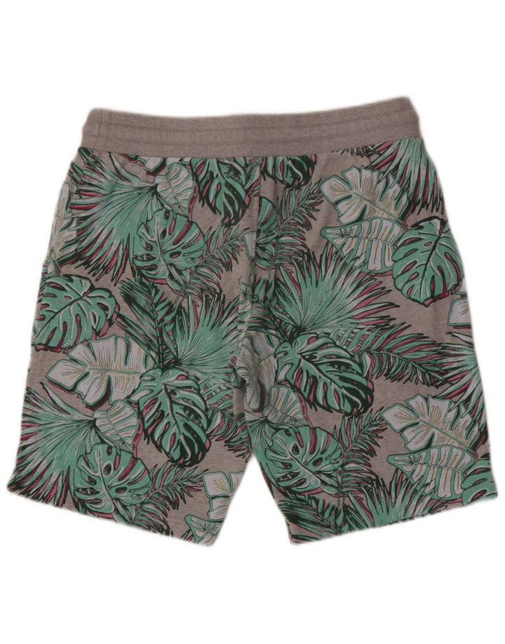 Pantaloncini sportivi da uomo Superdry di grandi dimensioni in cotone floreale grigio