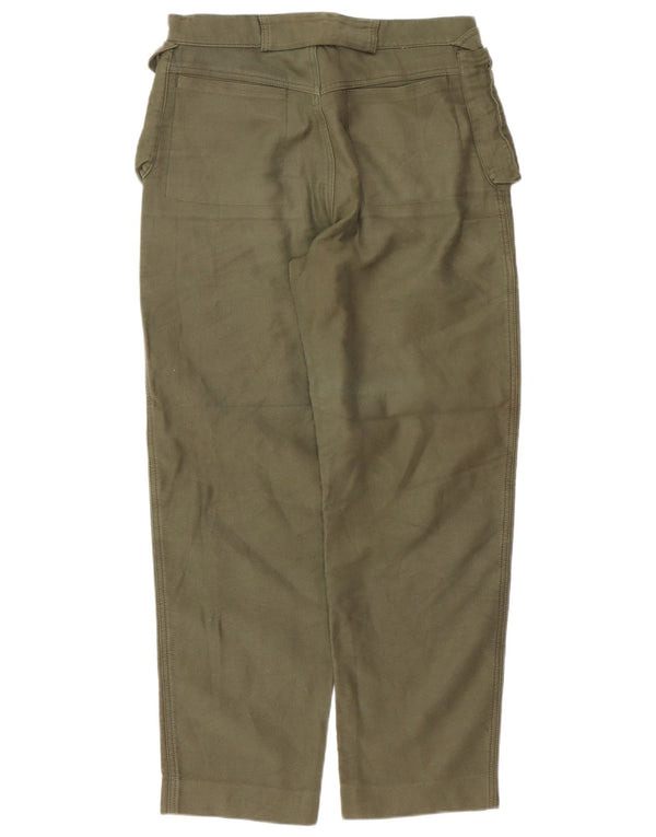 Pantaloni cargo affusolati da uomo Enrico Coveri IT 46 Small W32 L29 Khaki