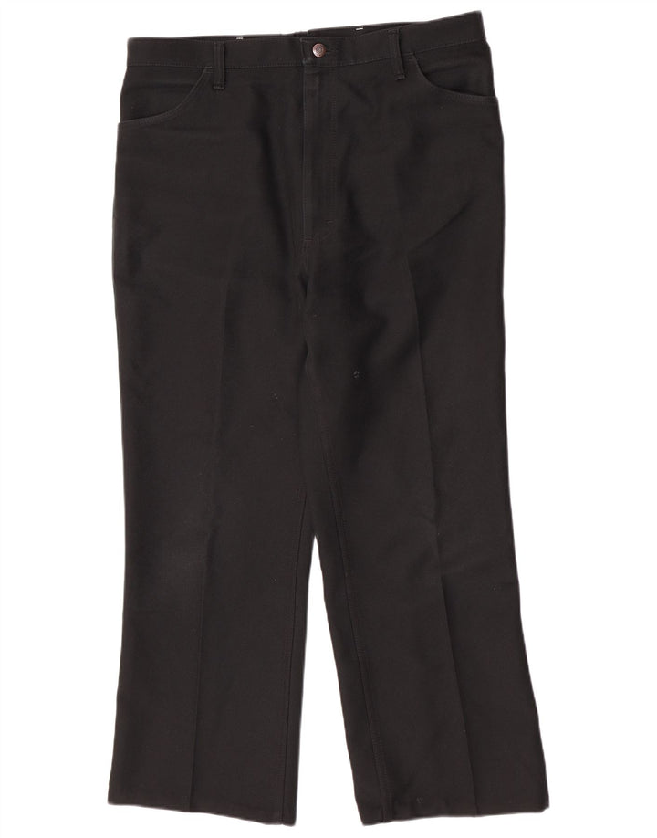 Pantaloni casual dritti da uomo Wrangler W42 L28 poliestere nero