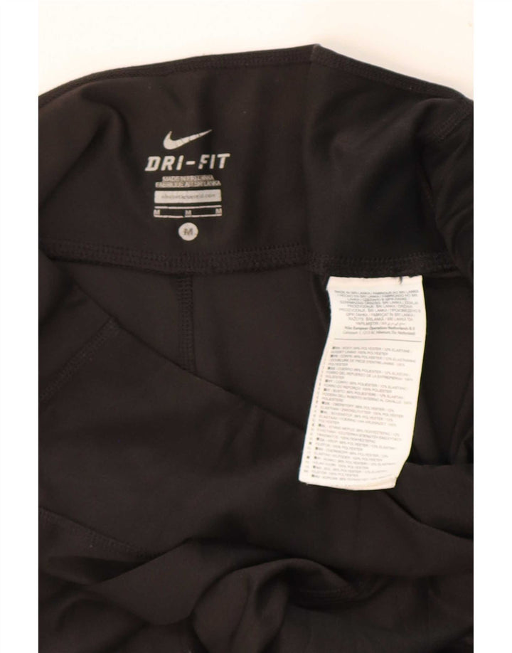 Pantaloni da tuta Nike Dri Fit da donna UK 14 Medium Nero Poliestere