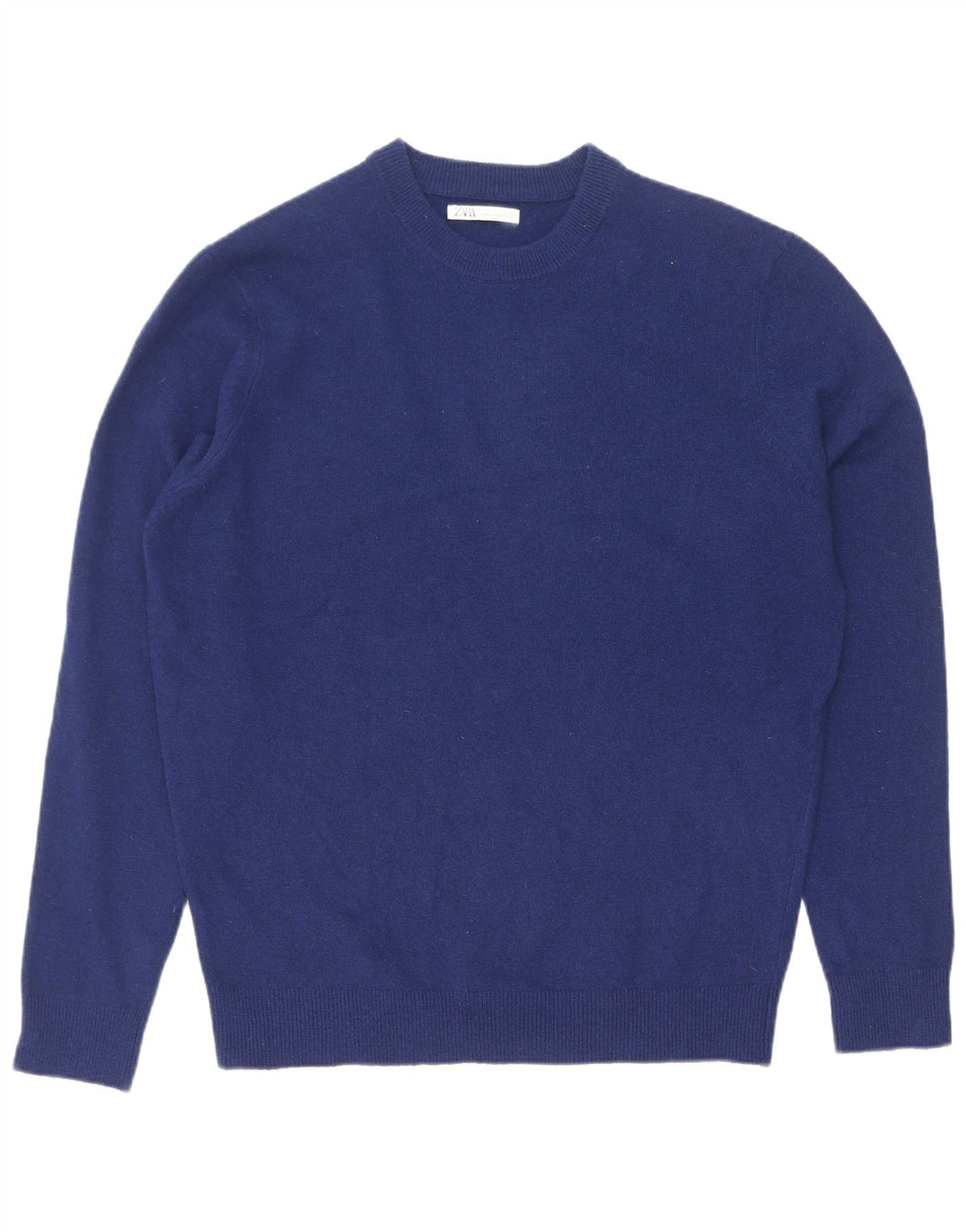 Maglione maglione girocollo da uomo Zara blu medio
