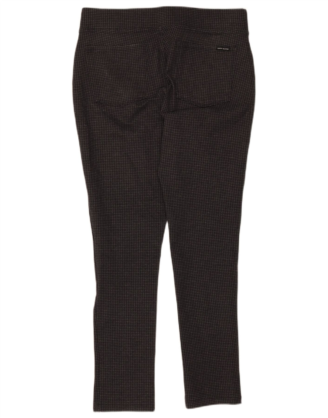 DKNY Womens Skinny Casual Trousers Medium W30 L27 Grey Houndstooth