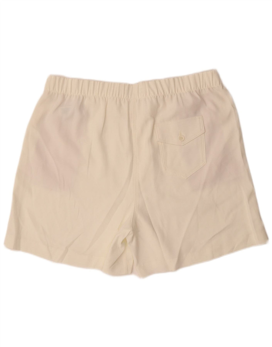 Pantaloncini chino da donna Marks & Spencer UK 18 XL W38 poliestere bianco sporco