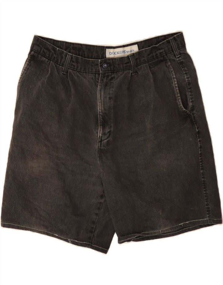 DOCKERS Mens Denim Shorts W36 Large Grey Cotton Vintage Dockers and Second-Hand Dockers from Messina Hembry 
