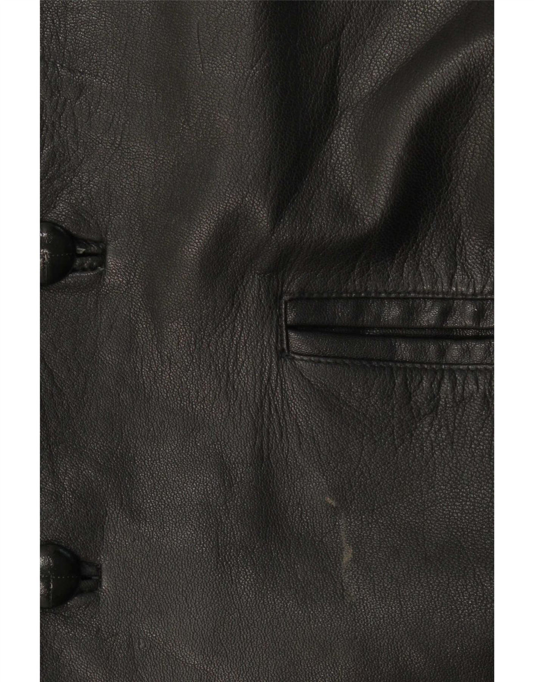 Giacca in pelle da uomo Milan UK 38 media nera classica