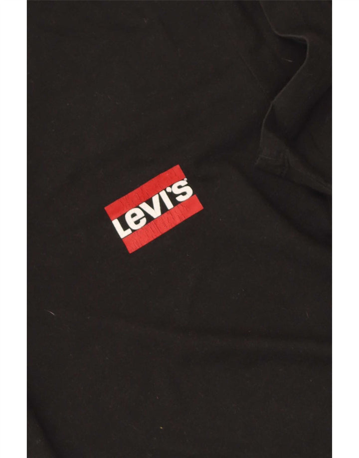 T-shirt da uomo Levi's Top Large in cotone nero