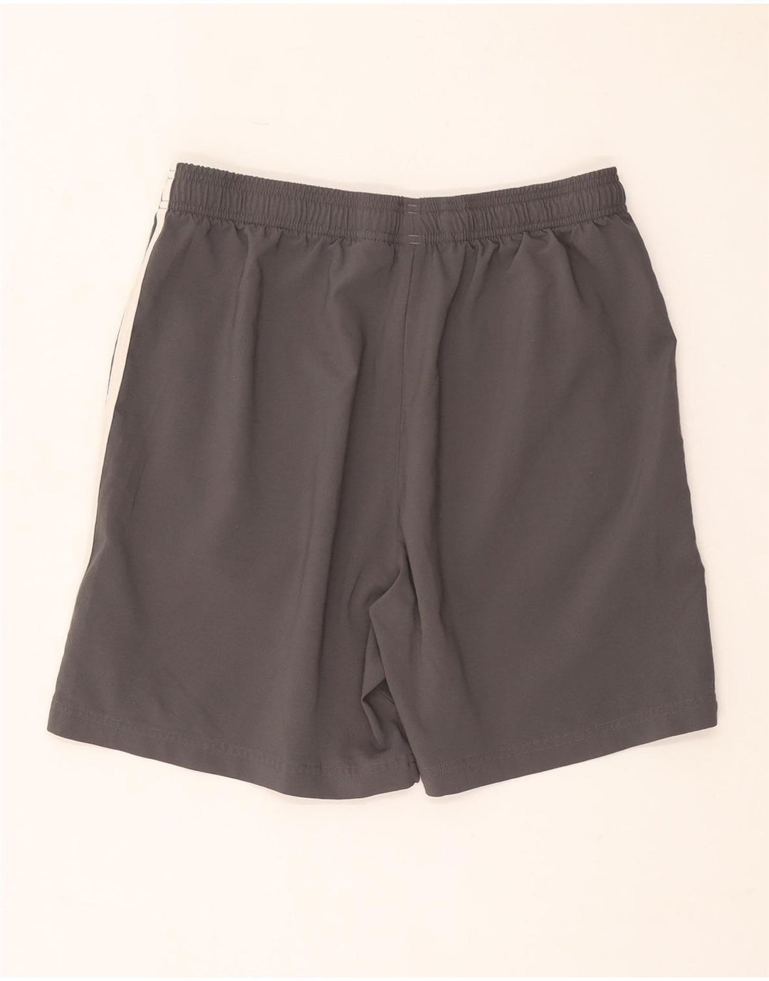 Pantaloncini sportivi Adidas da uomo grandi in poliestere grigio