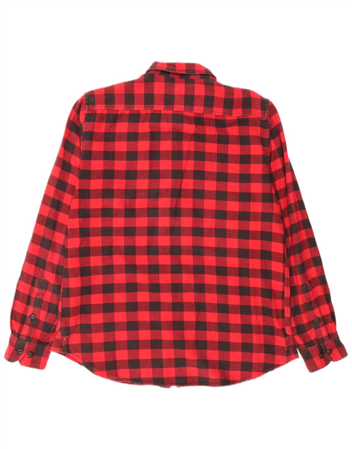 Camicia in flanella da uomo Caterpillar XL in cotone a quadretti rossi