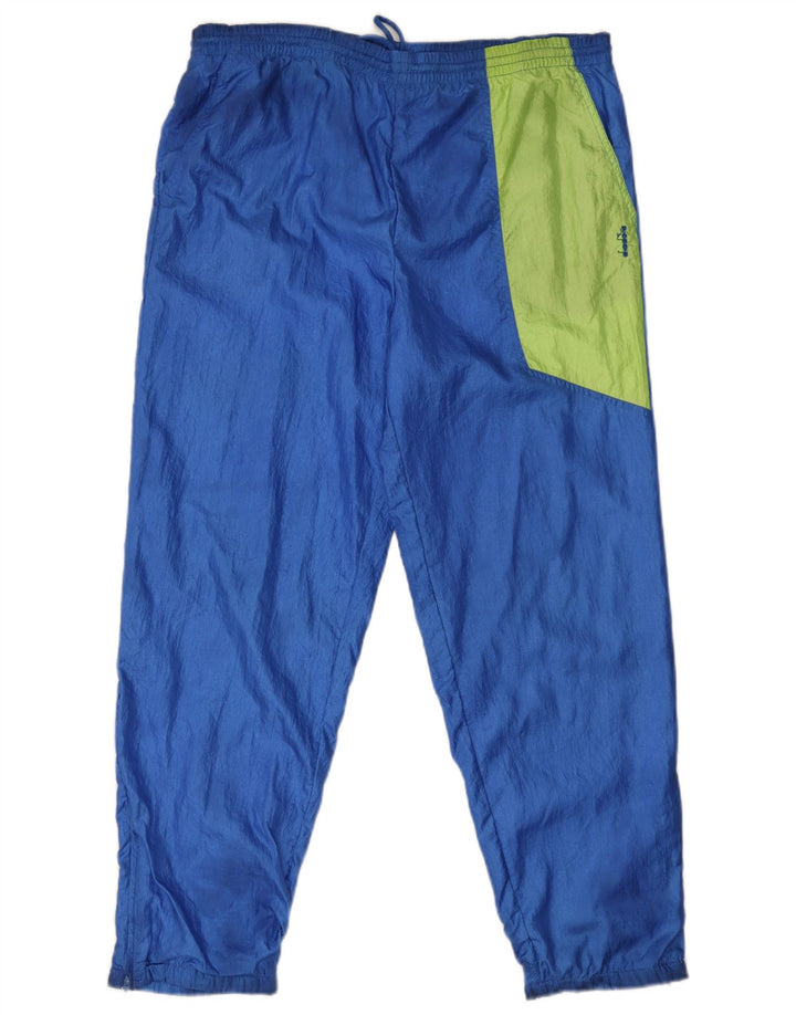 Pantaloni da tuta da uomo Diadora Joggers Large Blu Colourblock in poliammide