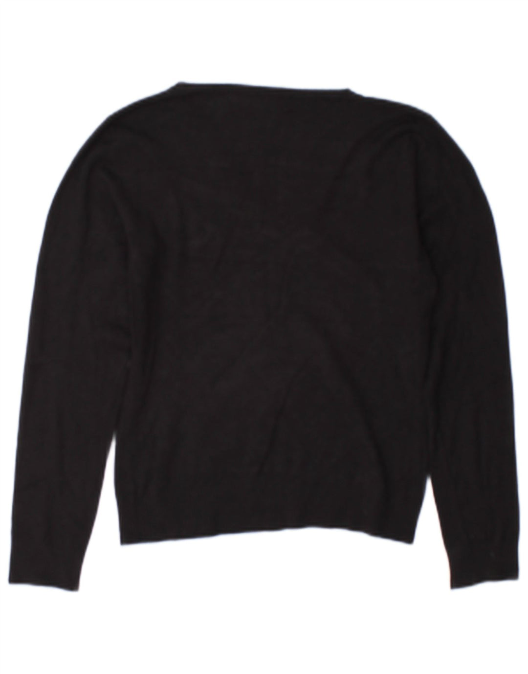 Maglione Zara da donna con scollo a V UK 12 Rayon nero medio