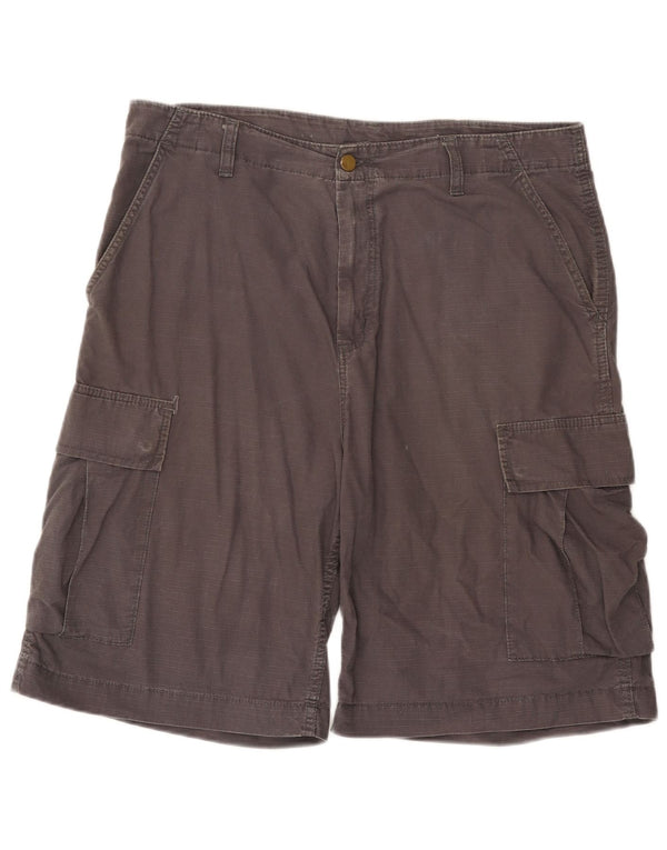 Pantaloncini cargo da uomo Carhartt W33 cotone grigio medio