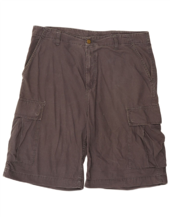 Pantaloncini cargo da uomo Carhartt W33 cotone grigio medio