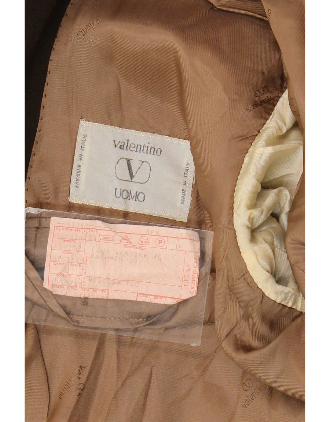 Giacca blazer da uomo a 2 bottoni Valentino UK 38 media lana vergine kaki