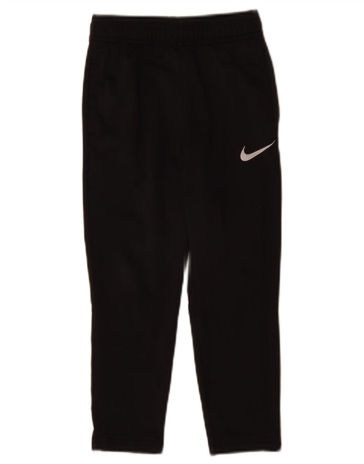 Pantaloni della tuta da ragazzo Nike 4-5 anni piccoli in poliestere nero
