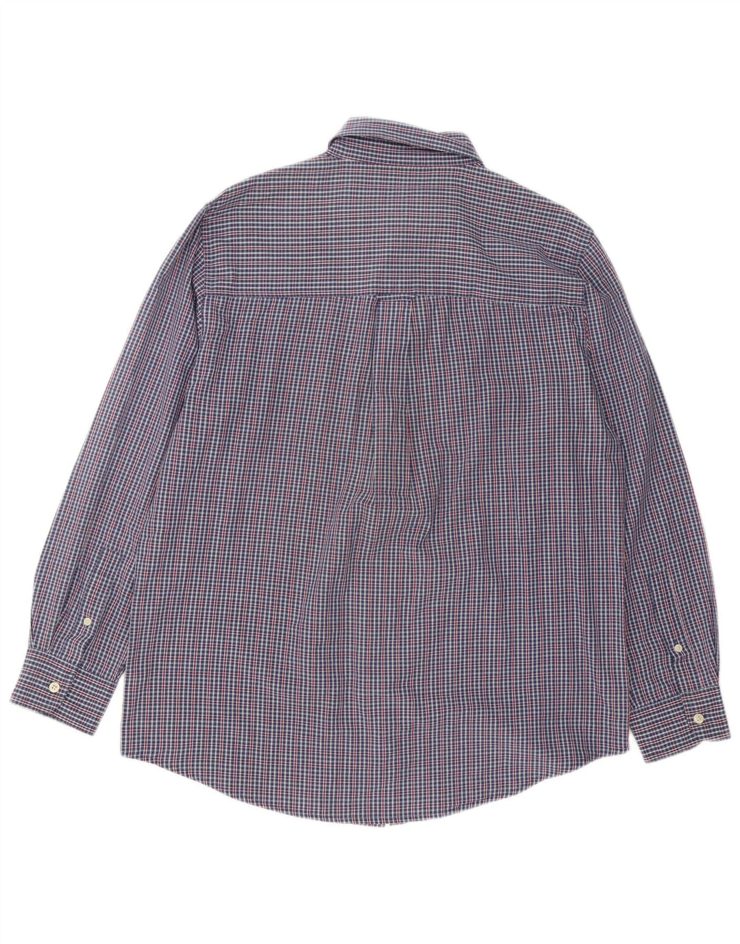 Camicia da uomo Chaps in cotone a quadretti blu medio