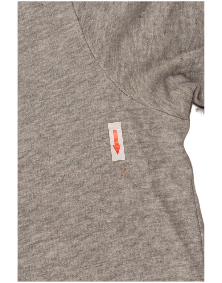 Felpa Kappa da uomo in cotone mélange grigio medio
