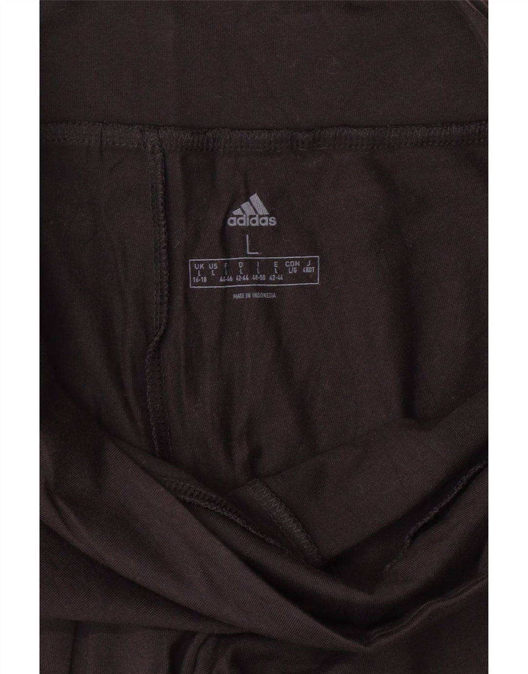 Leggings grafici ADIDAS da donna UK 16/18 Large Nero