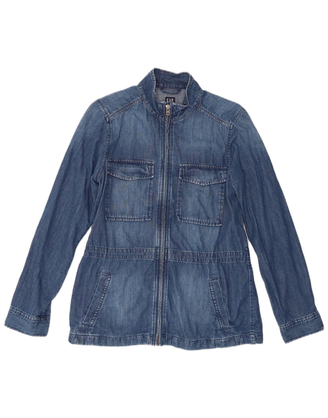 Camicia in denim da donna Gap UK 10 piccola in cotone blu