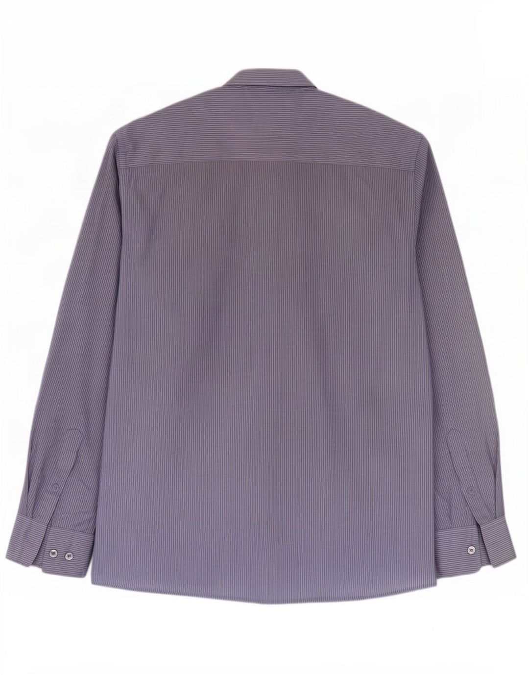 Camicia da uomo Pierre Cardin grande poliestere gessato blu