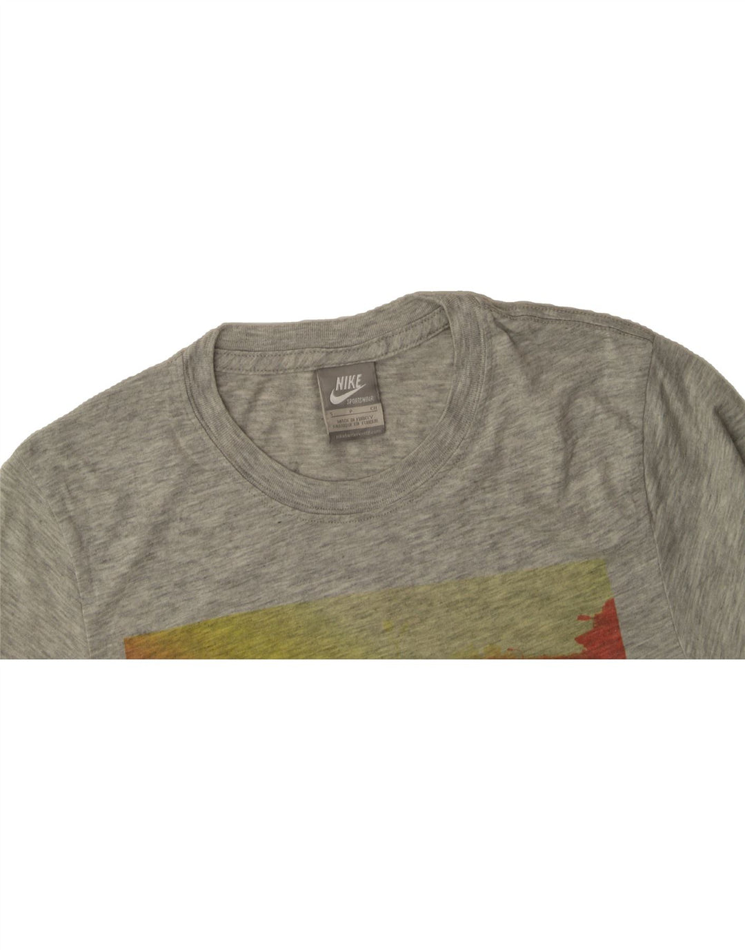 NIKE Mens Graphic T-Shirt Top Small Grey Vintage Nike and Second-Hand Nike from Messina Hembry 