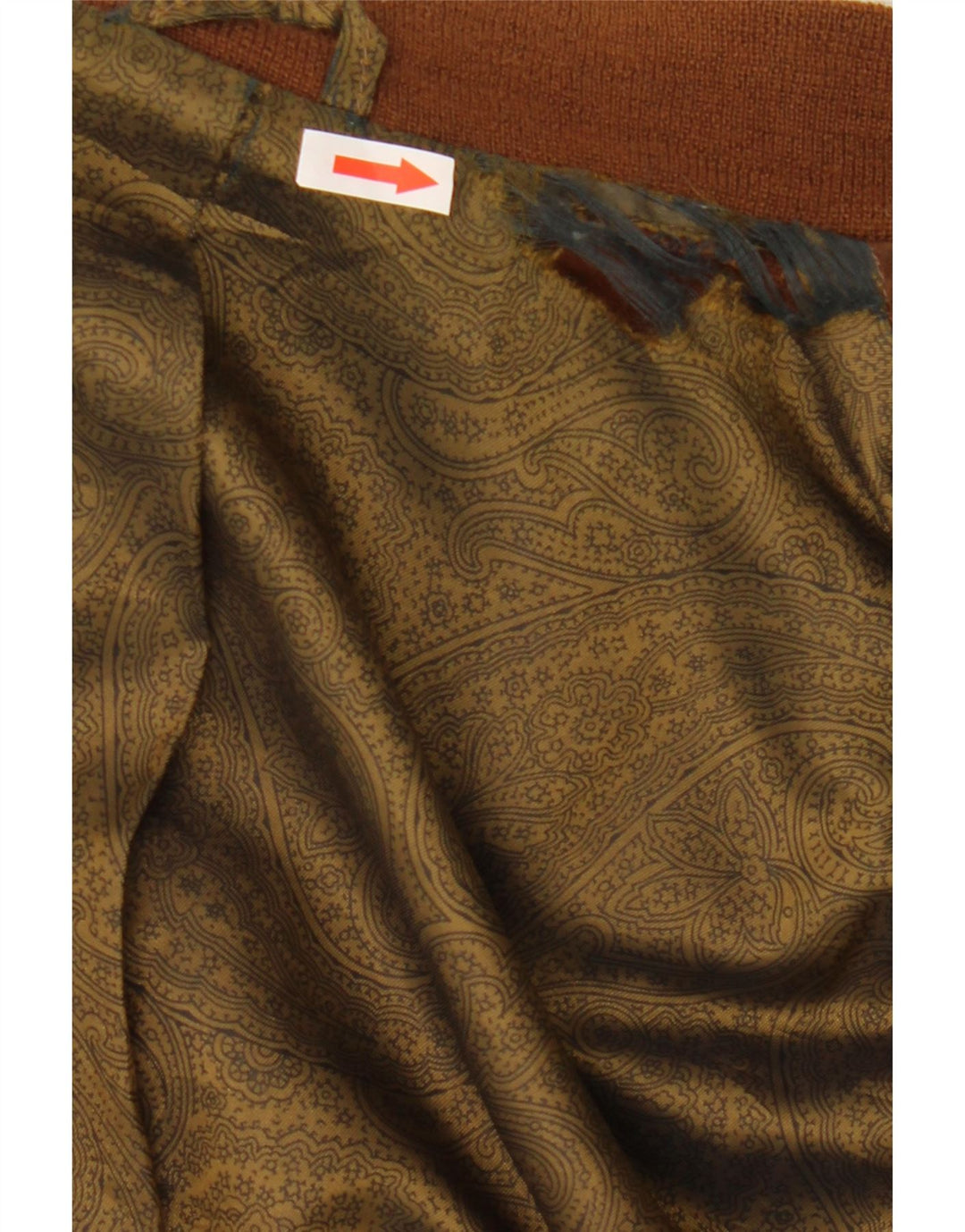 Giubbotto bomber vintage in pelle scamosciata da uomo IT 54 2XL in pelle marrone