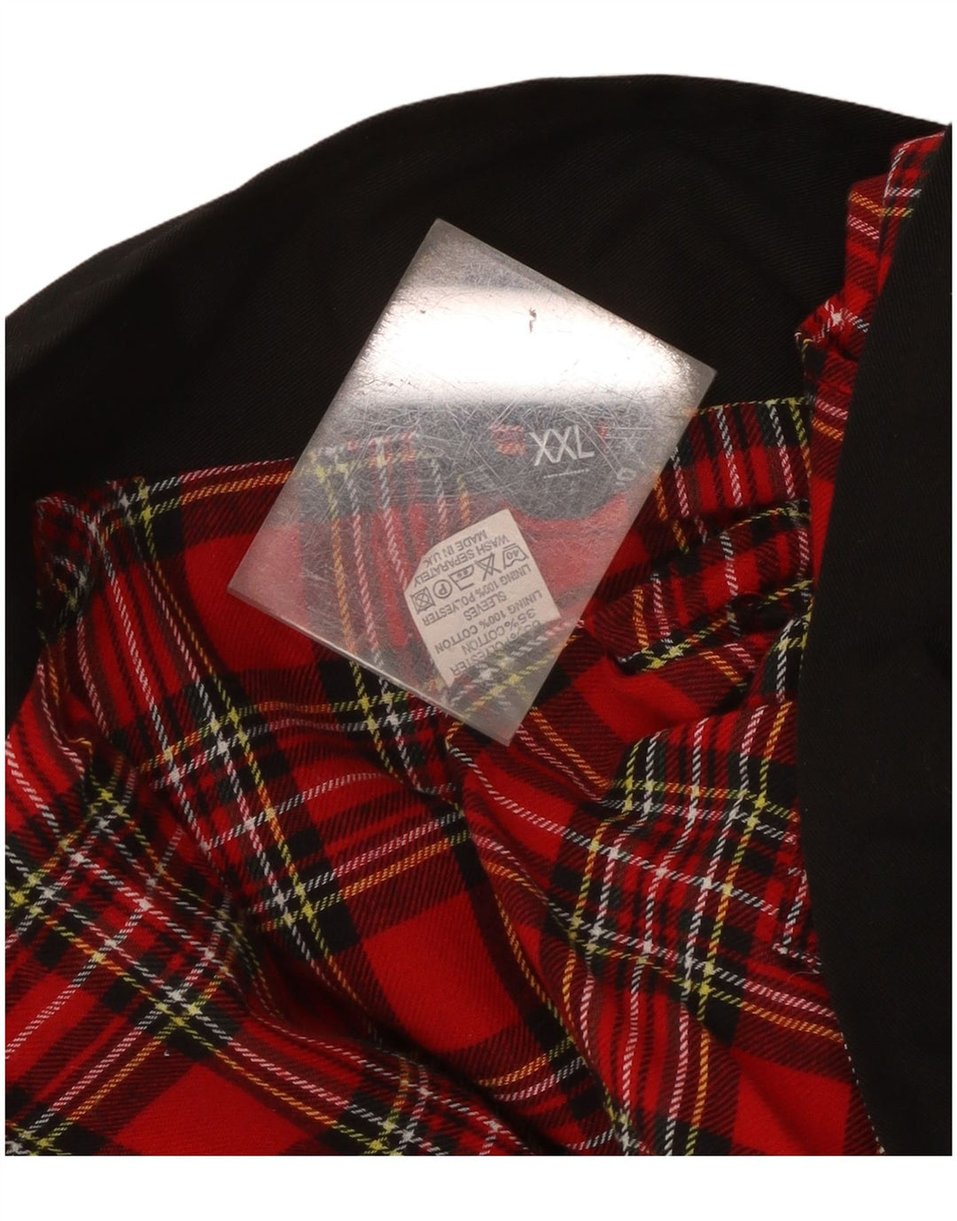 Giubbotto bomber da uomo vintage UK 44 2XL poliestere nero