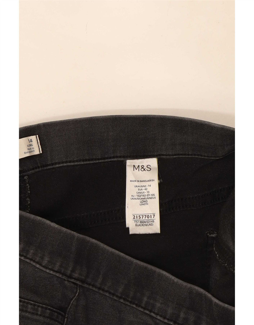 Jeans Jeggings da donna Marks & Spencer UK 14 medio W30 L29 cotone nero