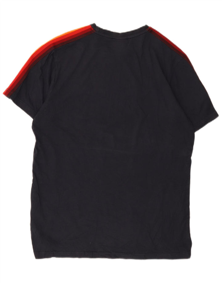 T-shirt da uomo Ellesse Top in cotone color block medio blu navy