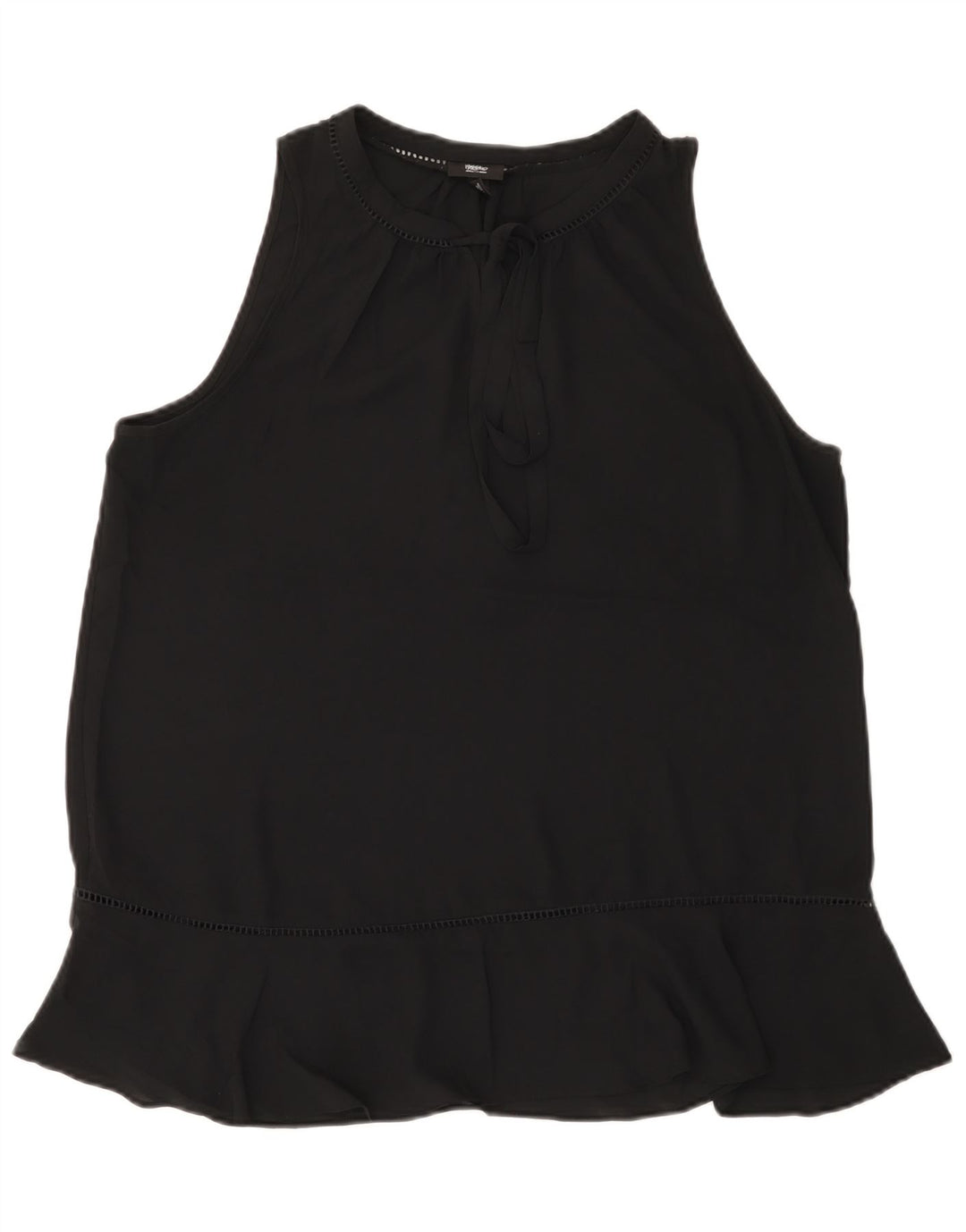 MOSSIMO Camicetta senza maniche da donna UK 18 XL Poliestere nero