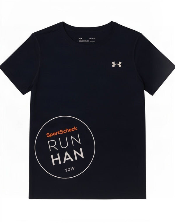 Maglietta grafica da uomo Under Armour Heat Gear Top Small Blu Navy