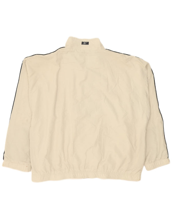 Giacca sportiva da uomo Reebok 2XL bianca in poliestere