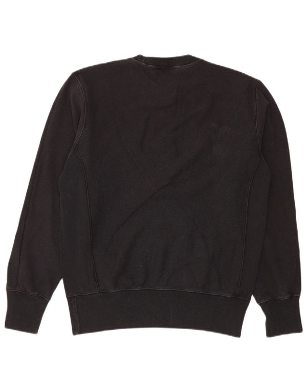 Felpa Champion da uomo con trama inversa, maglione grande, cotone grigio