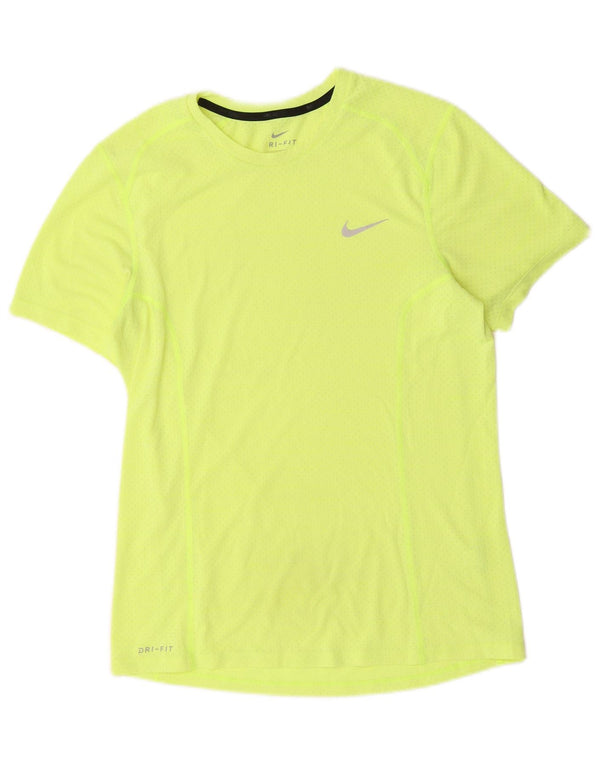 T-shirt Nike Dri Fit da uomo piccola gialla