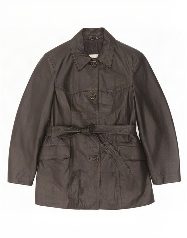 Diletta Lelli Womens Leather Jacket IT 40 Small Black
