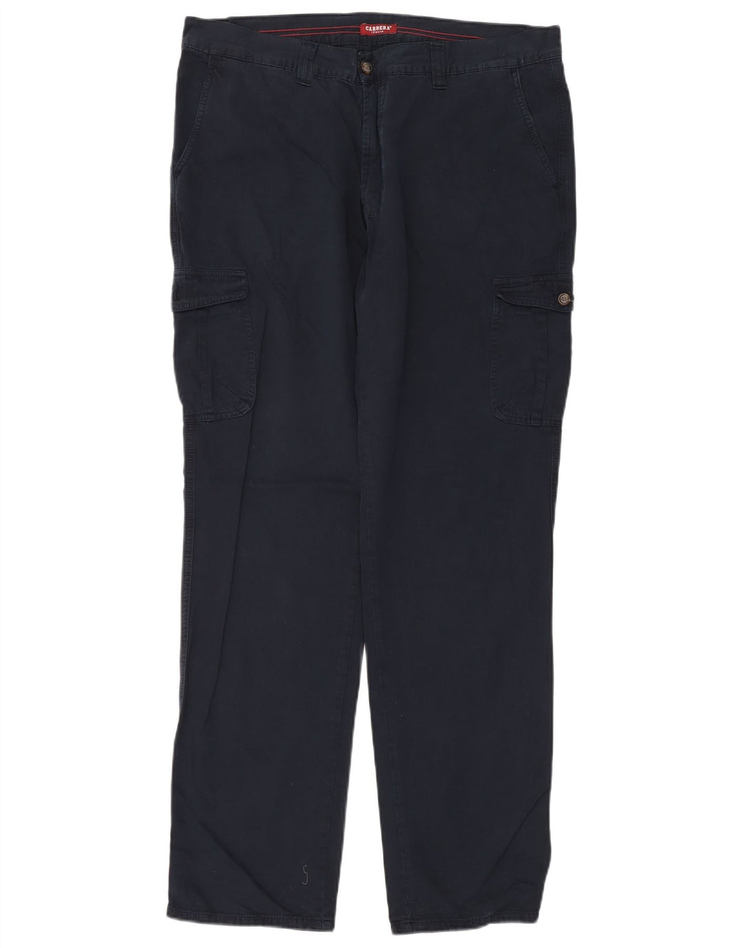 Pantaloni cargo dritti regolari da uomo Carrera W38 L34 cotone blu navy